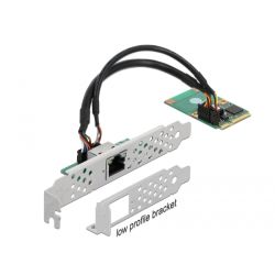 MiniPCIe I/O PCIe LAN 1xRJ45 i210, LAN-Adapter (95266)