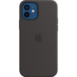 Silikon Case schwarz mit MagSafe für iPhone 12 / 12 Pro (MHL73ZM/A)