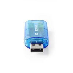 Soundkarte , 3D-Sound 5.1 , USB 2.0 , 3,5 mm Doppelsteck (USCR10051BU)