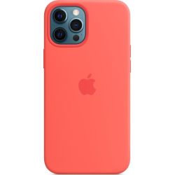 Silikon Case zitruspink mit MagSafe für iPhone 12 Pro Max (MHL93ZM/A)