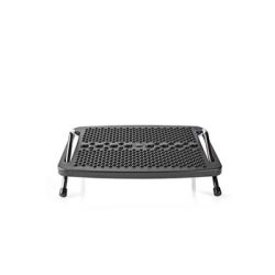 Nedis Fußstütze , ergonomisch , Metall , Schwarz (ERGOFR200BK)