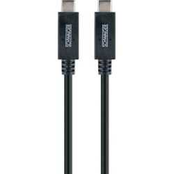 Schwaiger USB 3.1 Kabel St. C, 1m, schwarz (LK101C531)