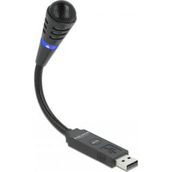 USB Schwanenhals Mikrofon schwarz (66499)