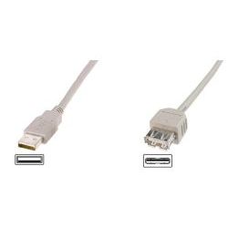 USB2.0 Verlaengerungskabel 1,8m USB A/M zu A/F bulk (AK-300202-018-S)