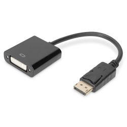 Adapter DisplayPort Stecker zu DVI-I 0.15m schwarz (AK-340401-001-S)