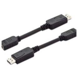 Adapter DisplayPort Stecker zu HDMI-A Buchse schwarz (AK-340400-001-S)