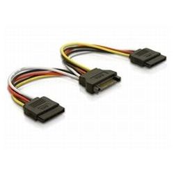 SATA-Stromadapter 15pin SATA auf 2x 15pin SATA, Y-Kabel (60105)