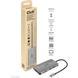 8in1 USB-C 3.0 Hub grau (CSV-1593)