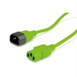 ROLINE Apparate-Verbindungskabel IEC 320 C14 - C13 grün  (19.08.1528)