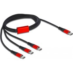 USB Ladekabel 3-in-1 USB Typ-C auf 3x USB Typ-C (86713)