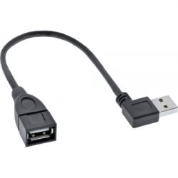 INLINE Smart USB 2.0 Verlaengerung gewinkelt Stecker Buchse T (34602R)
