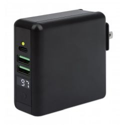 4-in-1 Reiseladegerät und Powerbank schwarz (102452)