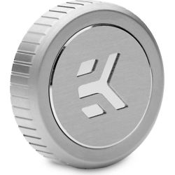 EK-Quantum Torque Plug mit Logo 1/4 Zoll satin titan (3831109828762)