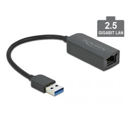 Adapter USB-A 3.0 zu 2.5 Gigabit LAN schwarz (66646)