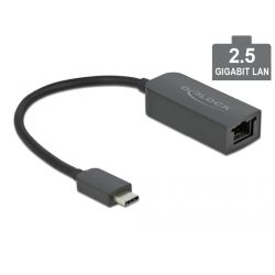 Adapter USB-C 3.0 zu 2.5 Gigabit LAN schwarz (66645)