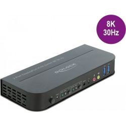 Delock DisplayPort 8K 30Hz 2-fach KVM-Switch mit USB/Audio (11482)