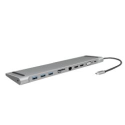 LogiLink Dockingstation USB 3.2, 2x HDMI 11-Port, PD5, schw. (UA0373)
