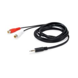 Equip Audiokabel 3,5mm/2x RCA St/Bu 2.50m (147093)