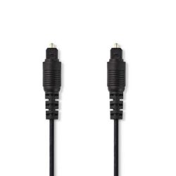 Nedis Optisches Audiokabel , Toslink Stecker , Toslink Steck (CAGB25000BK20)