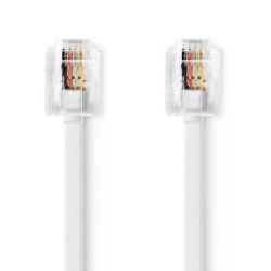 Nedis Telefonkabel , RJ11 (6P4C) Stecker , RJ11 (6P4C) Steck (TCGP90200WT20)