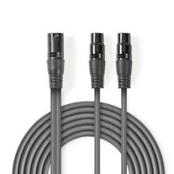 Balanced Audio-Kabel , XLR 3-Pin Stecker , 2x XLR 3-Pi (COTH15025GY15)