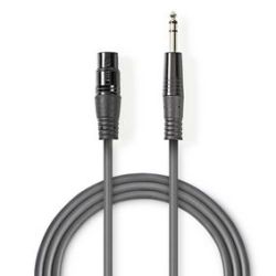 Balanced Audio-Kabel , XLR 3-Pin Buchse , 6.35 mm Stec (COTH15110GY15)