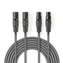 Balanced Audio-Kabel , 2x XLR 3-Pin Stecker , 2x XLR 3 (COTH15030GY30)