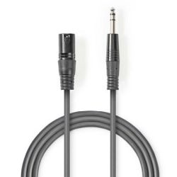 Balanced Audio-Kabel , XLR 3-Pin Stecker , 6.35 mm Ste (COTH15100GY15)