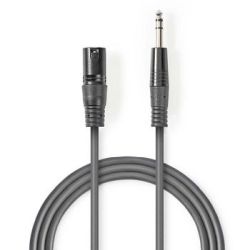 Balanced Audio-Kabel , XLR 3-Pin Stecker , 6.35 mm Ste (COTH15100GY30)