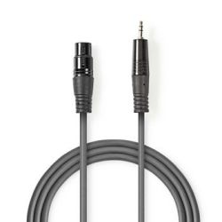 Balanced Audio-Kabel , XLR 3-Pin Stecker , 3.5 mm Stec (COTH15300GY15)