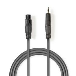 Balanced Audio-Kabel , XLR 3-Pin Buchse , 3.5 mm Steck (COTH15320GY10)