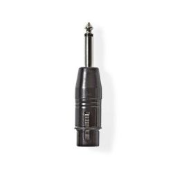 XLR Adapter , XLR 3-Pin Buchse , 6.35 mm Stecker , Verni (COTP15940BK)