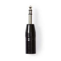 XLR Adapter , XLR 3-Pin Stecker , 6.35 mm Stecker , Vern (COTP15943BK)