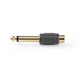 Nedis Mono-Audio-Adapter 6.35mm Stecker, Cinch Buchse, 10 Stk (CAGP23935BKG)