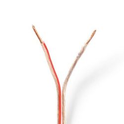 Nedis Lautsprecherkabel , 2x 1.50 mm² , CCA , 15.0 m , rund (CAGW1500TR150)