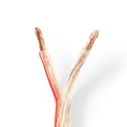 Nedis Lautsprecherkabel , 2x 6.00 mm² , CCA , 25.0 m , rund (CAGW6000TR250)