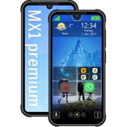 MX1 premium 128GB Dual-SIM Mobiltelefon schwarz (MX1_EU001B)