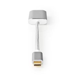 Nedis Adapter USB-C Stecker zu DisplayPort 1.2 Buchse silber (CCTB64480AL02)