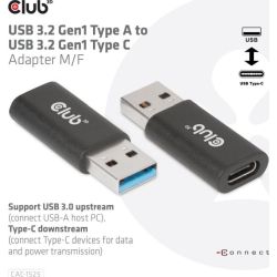 Adapter USB-A 3.0 zu USB-C 3.0 schwarz (CAC-1525)