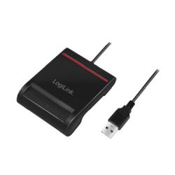 LogiLink Smart-ID Kartenleser USB2.0 schwarz (CR0047)