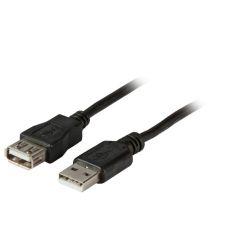 EFB USB2.0 Verlängerungskabel A-A,St-Bu,1,8m,schwarz, (K5248SW.1,8V2)