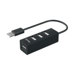 4-port USB 2.0 Hub schwarz (128955)