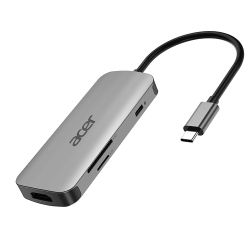 Multi-Port Adapter 7in1 USB-C grau (HP.DSCAB.008)