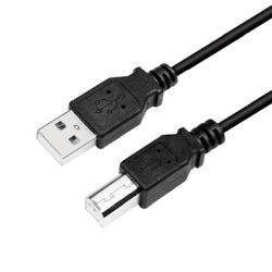 Kabel LogiLink USB 2.0 Kabel A-Stecker-B-Stecker schwarz 5m (CU0009B)