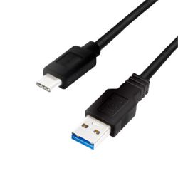 Kabel LogiLink USB 3.2 Kabel A-Stecker-C-Stecker schwarz 0,5  (CU0167)