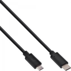 INLINE USB 2.0 Kabel Typ C Stecker an Micro-B Stecker schwarz  (35741)