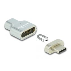 Delock Magnetischer Adapter USB-C/Thunderbolt Stecker > Buchse 8K 30H (66433)