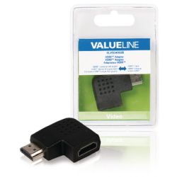 High-Speed-HDMI mit Ethernet-Adapter links abgewinkelt HD (VLVB34903B)