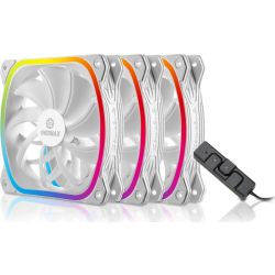 SquA RGB White 120mm Lüfter 3er-Pack (UCSQARGB12P-W-BP3)