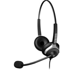 GEQUDIO WA9024 Stereo Headset schwarz (WA9024)